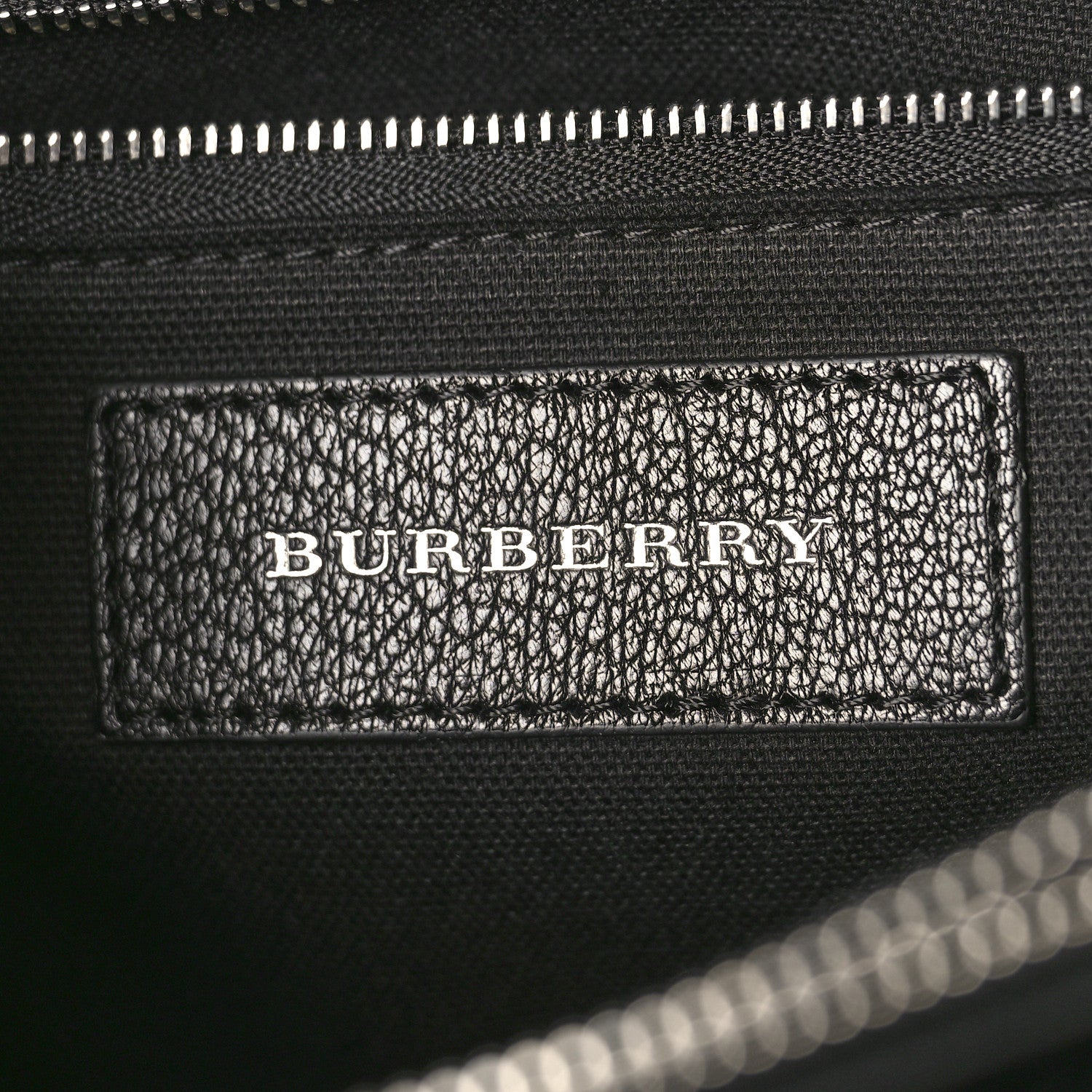Burberry Goatskin Vintage Check Medium Banner Tote Black 6 of 9