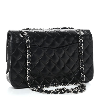Chanel Lambskin Quilted Medium Double Flap Black 2 of 8