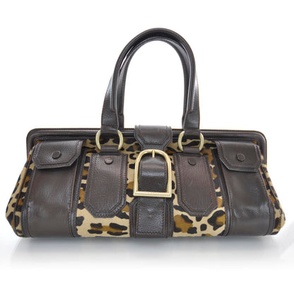 Celine Pony Hair Large Framed Ella Satchel 1 of 8