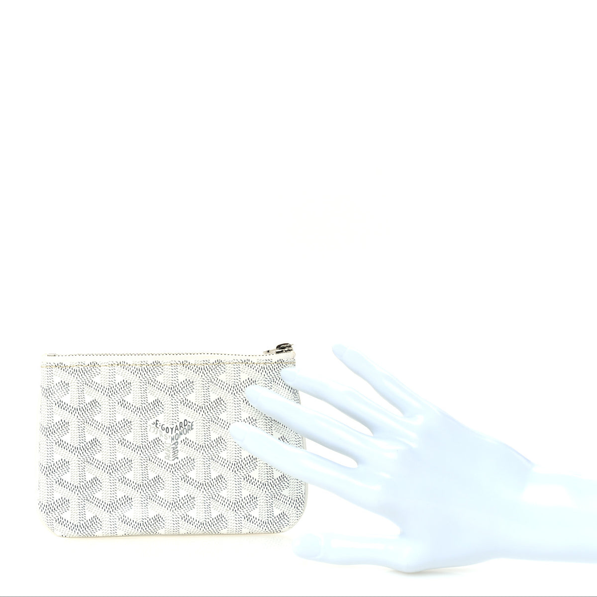 Goyardine Senat Pochette PM White