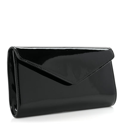 Saint Laurent Patent Y-Mail Clutch Black 3 of 14
