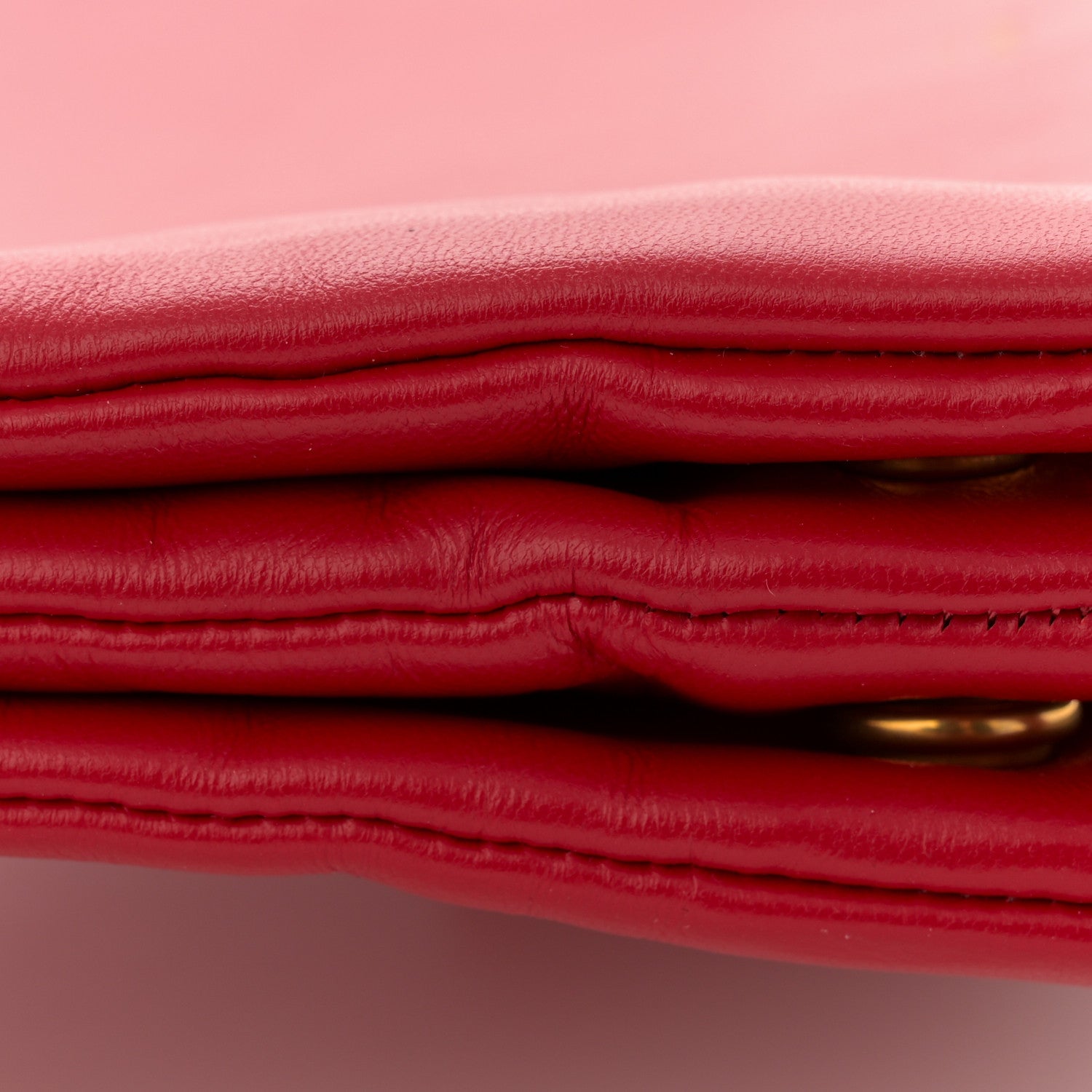 Celine Lambskin Small Trio Crossbody Bag Red 12 of 12