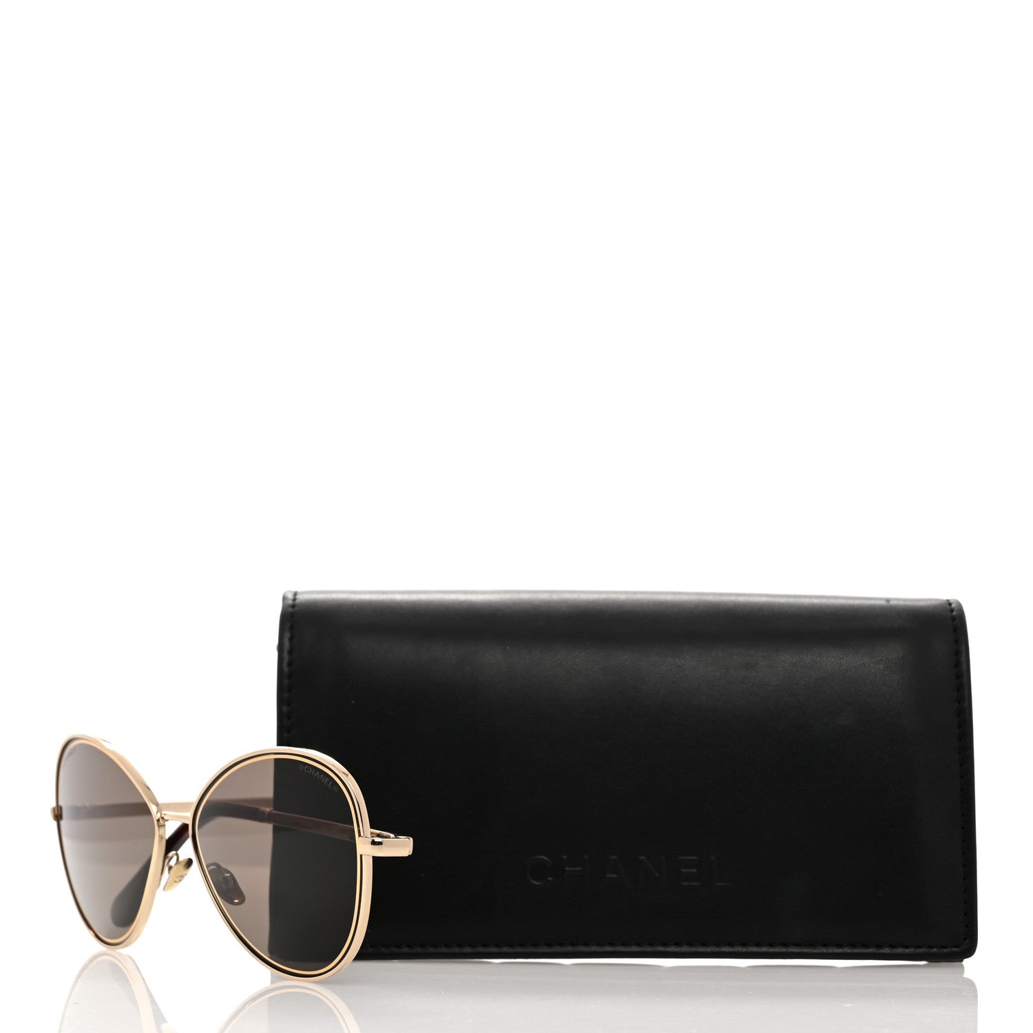 Chanel Metal Frame CC Sunglasses 4266 Gold 8 of 8