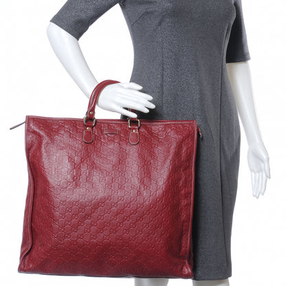 Gucci Guccissima XL Tote Red 2 of 7