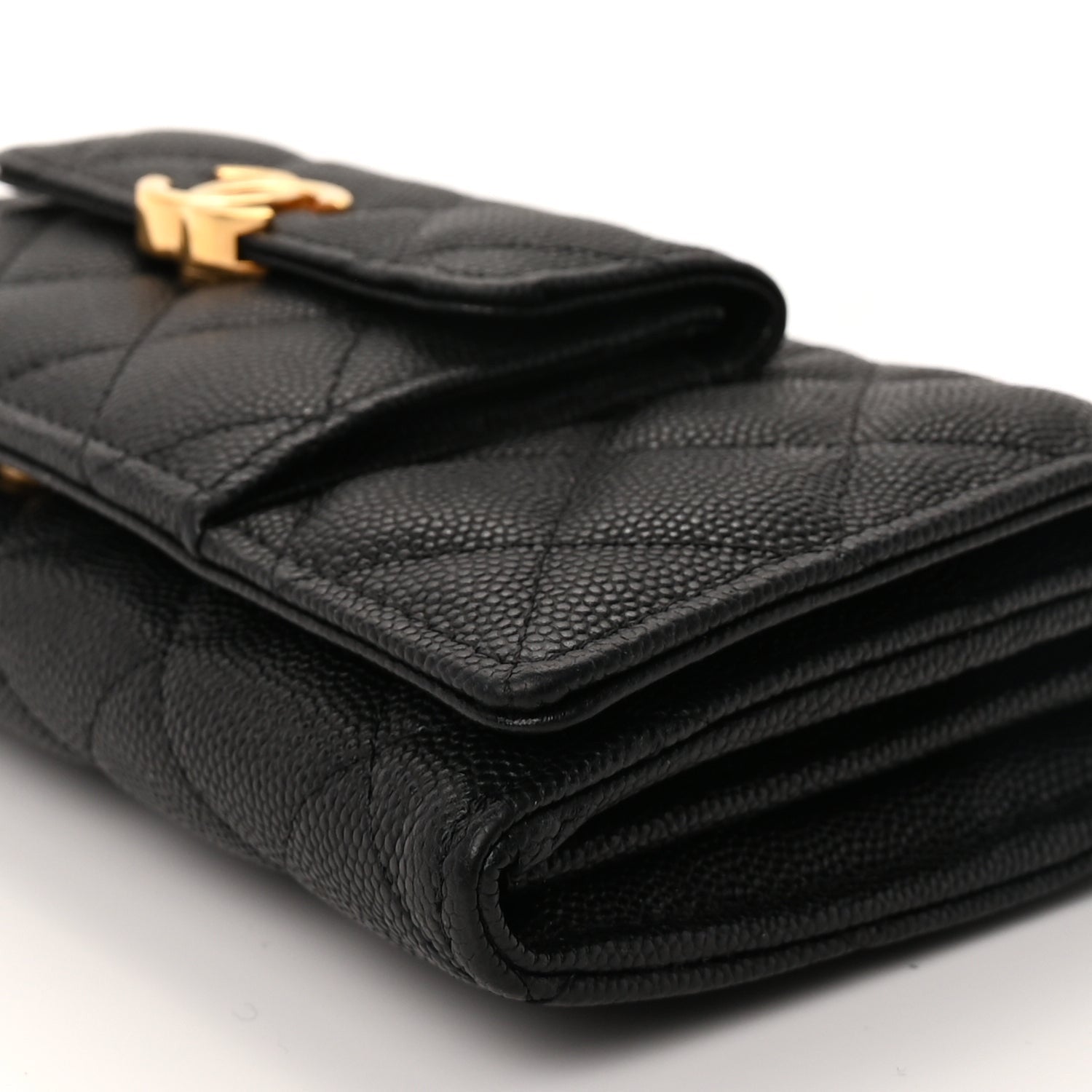 Chanel Caviar Quilted Pocket Twins Wallet On Chain WOC Black 9 of 9