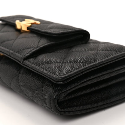 Chanel Caviar Quilted Pocket Twins Wallet On Chain WOC Black 9 of 9
