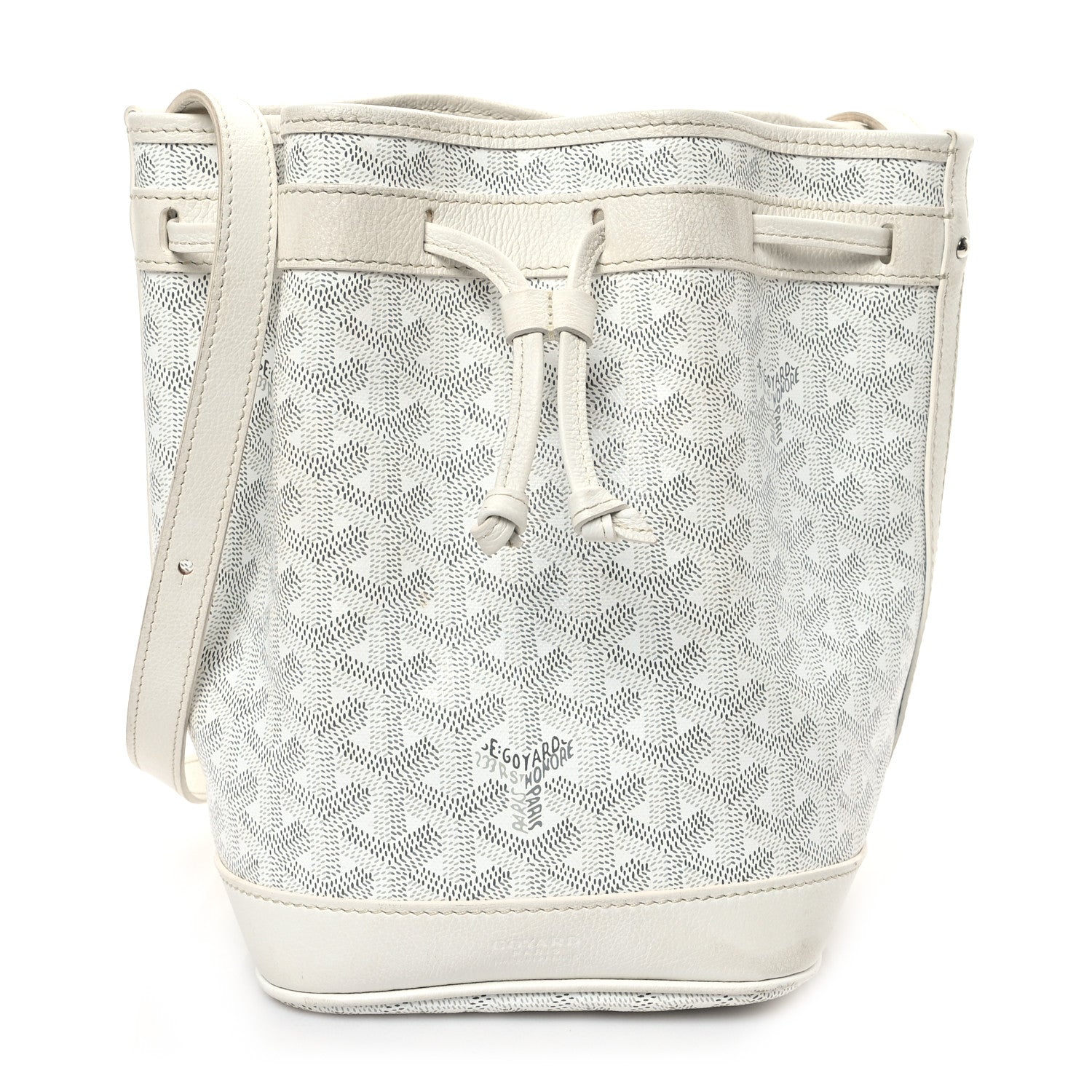 Goyard Goyardine Petit Flot Bucket Bag PM White 1 of 10