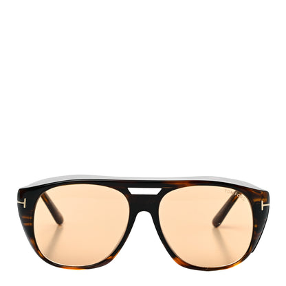 Tom Ford Acetate Fender Aviator Sunglasses TF799 Tortoise 2 of 6