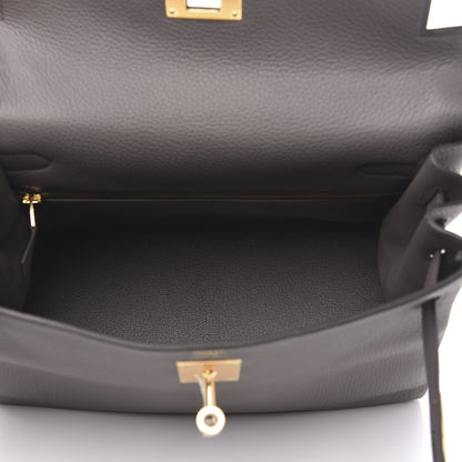Hermes Togo Kelly Retourne 28 Etain 7 of 10