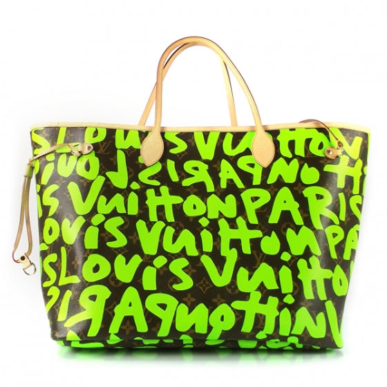 Monogram Graffiti Neverfull GM Green