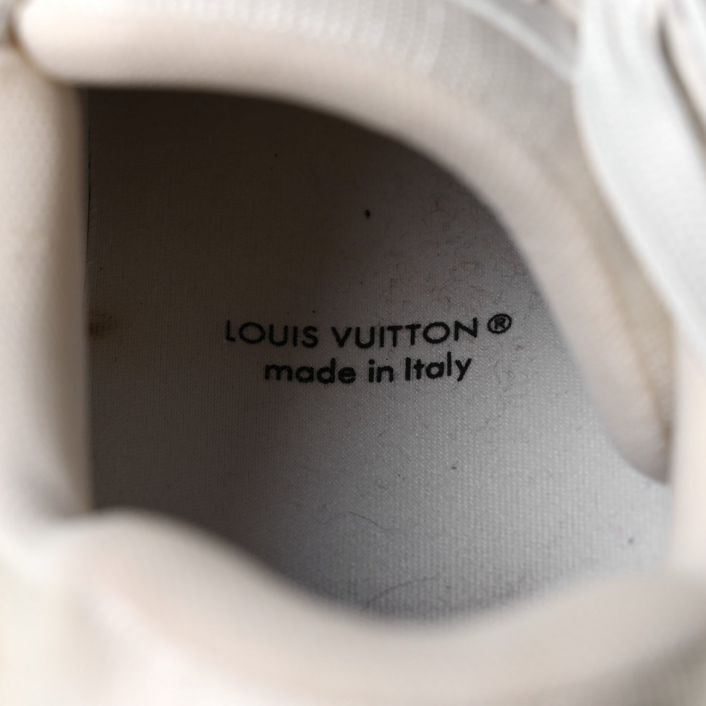 Calfskin Mens LV Trainer Sneakers 8.5 White