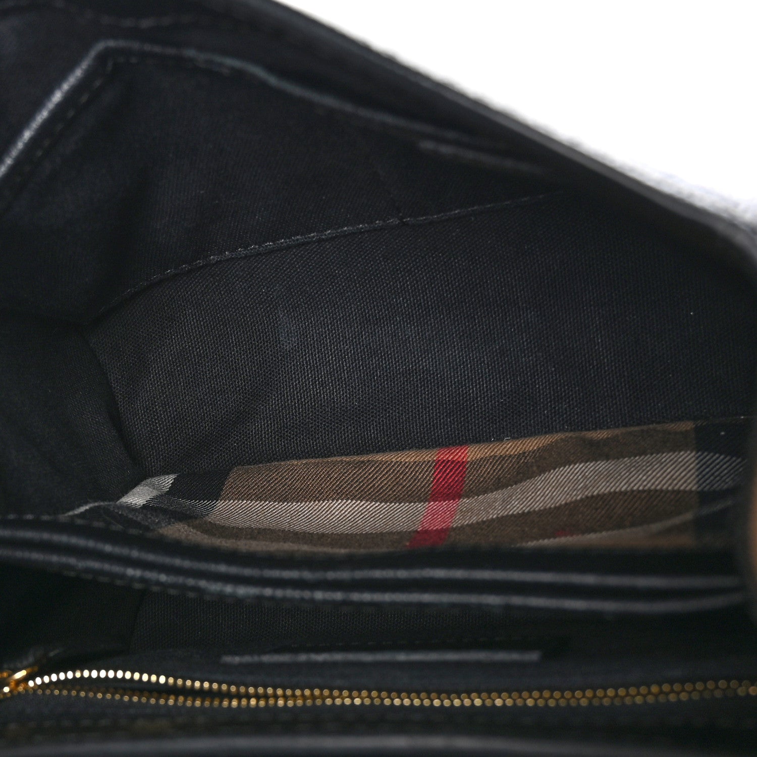 Burberry Derby Calfskin House Check Small Camberley Black 5 of 11