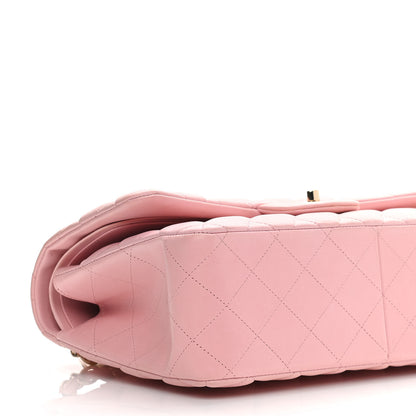Chanel Lambskin Quilted Jumbo Double Flap Light Pink 9 of 12