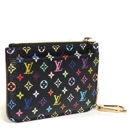 Louis Vuitton Monogram Multicolor Key Pouch Black Grenade 2 of 7
