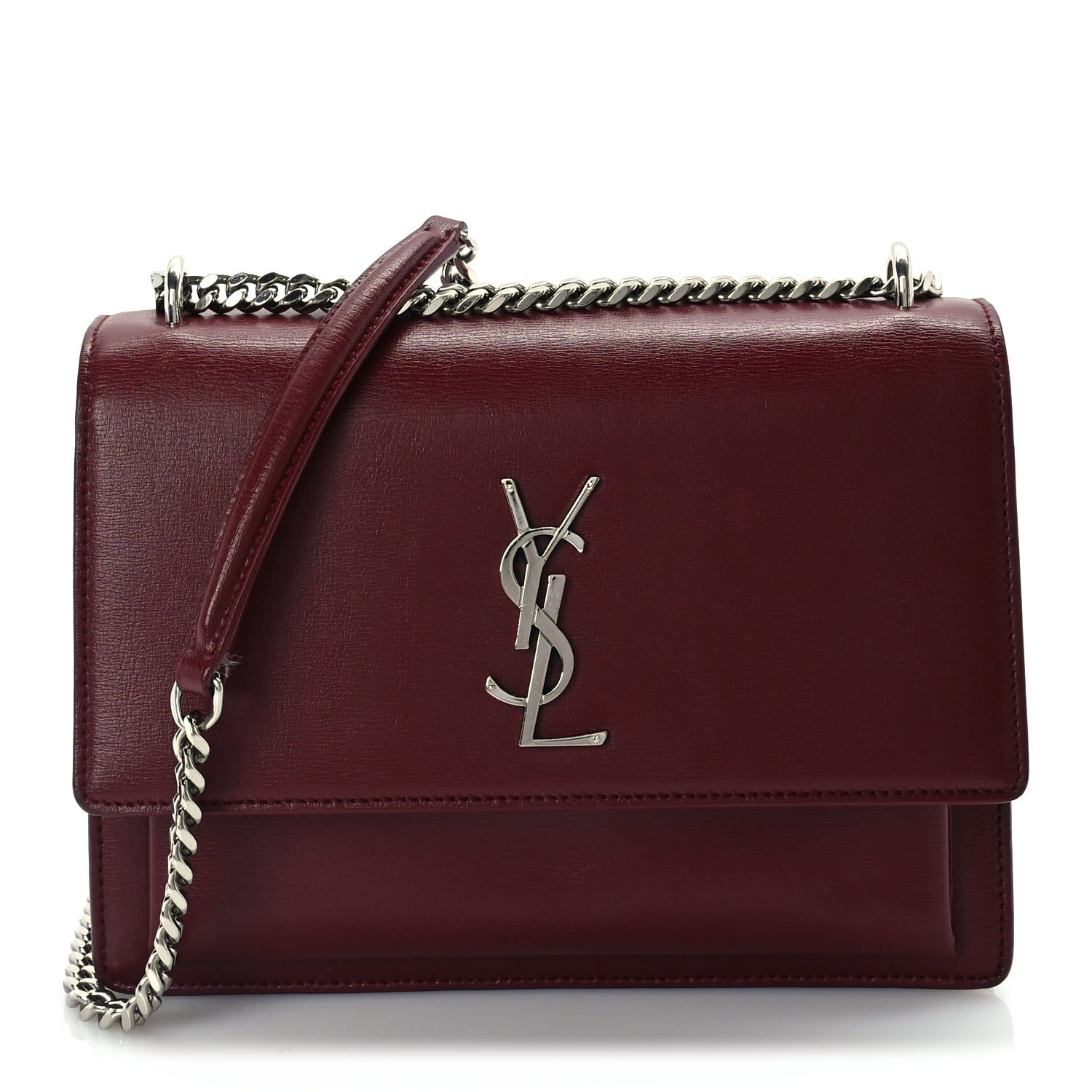 Saint Laurent Calfskin Medium Monogram Sunset Palissandre 1 of 8