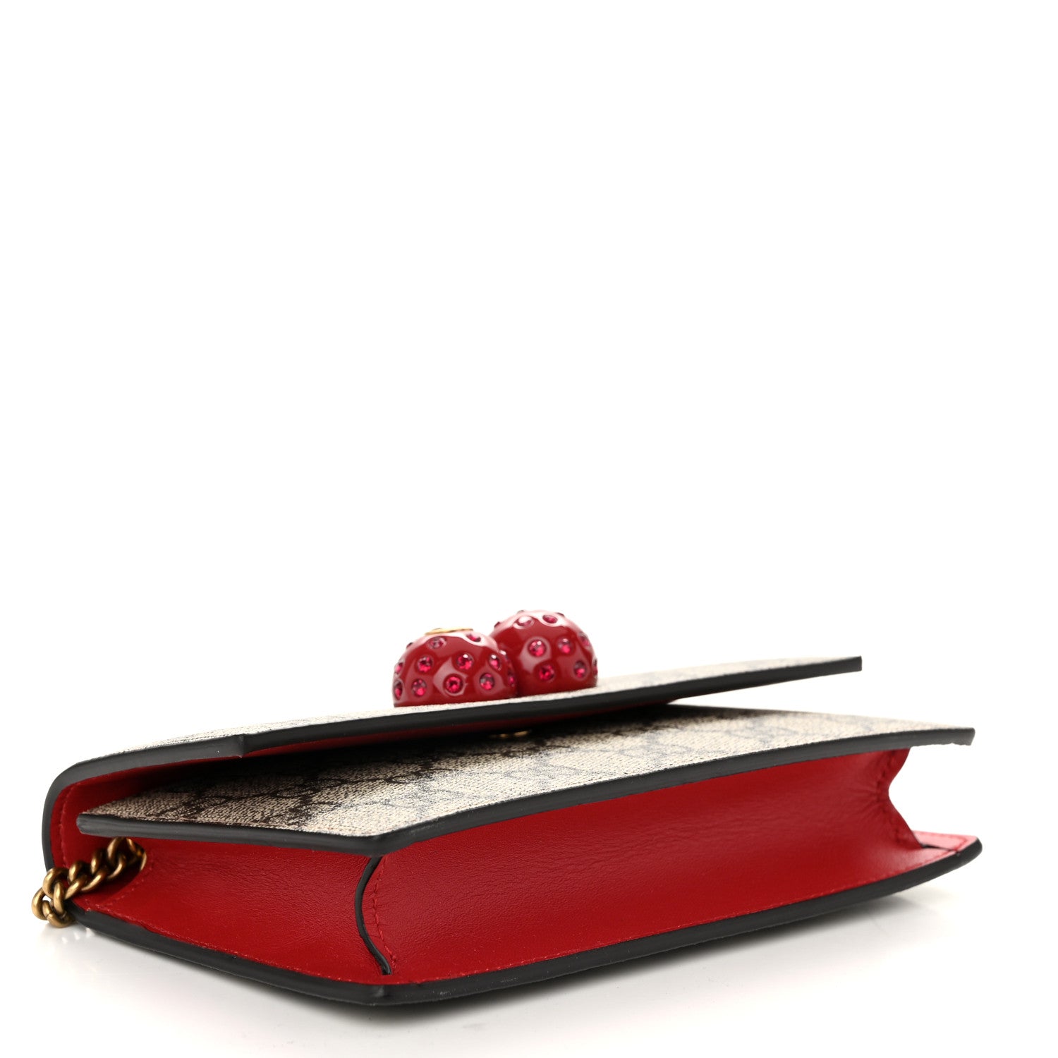 Gucci GG Supreme Monogram Mini Cherry Chain Bag 4 of 10