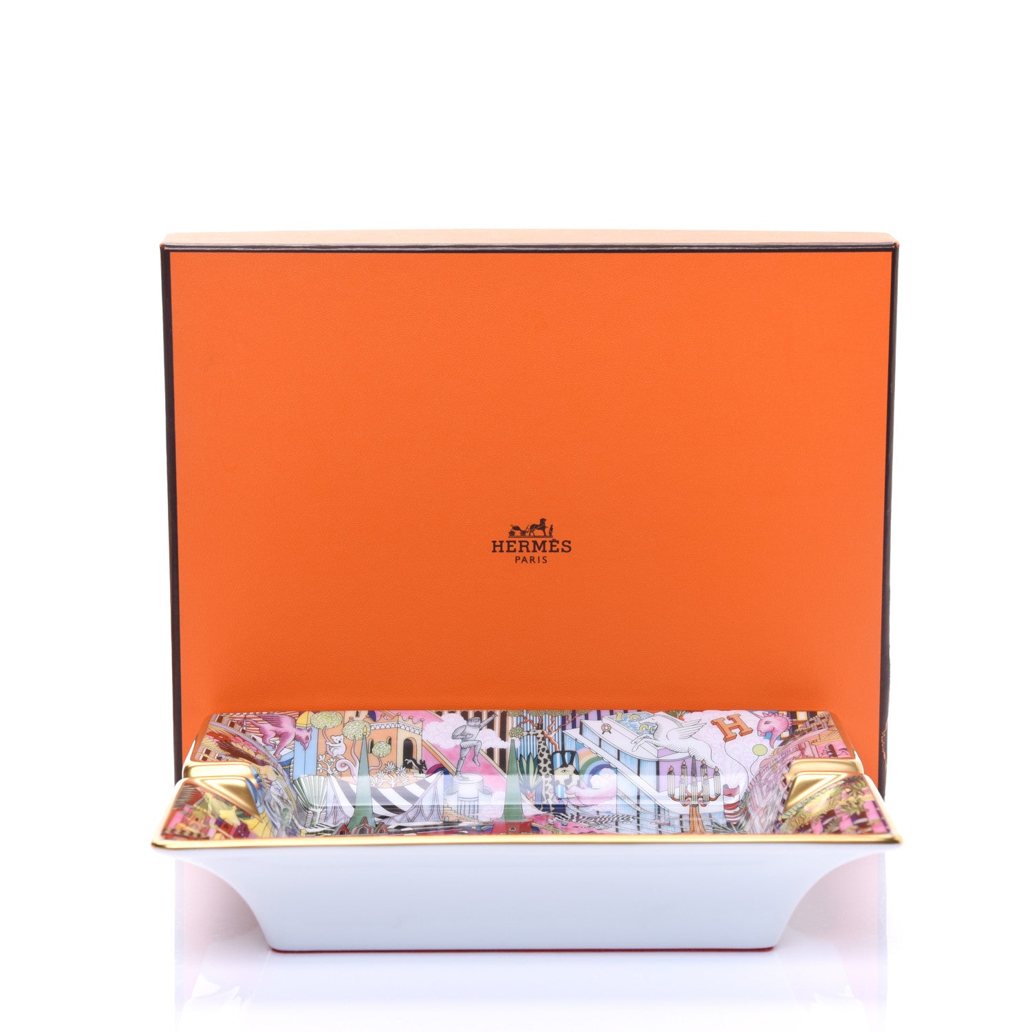 Hermes Porcelain Animapolis 3H Ashtray Ecarlate 5 of 5