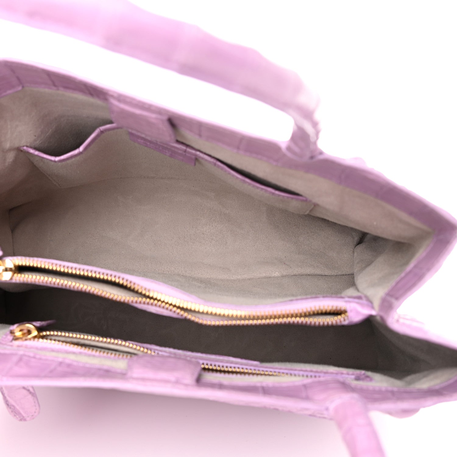 Nancy Gonzalez Crocodile Tote Light Purple 4 of 16