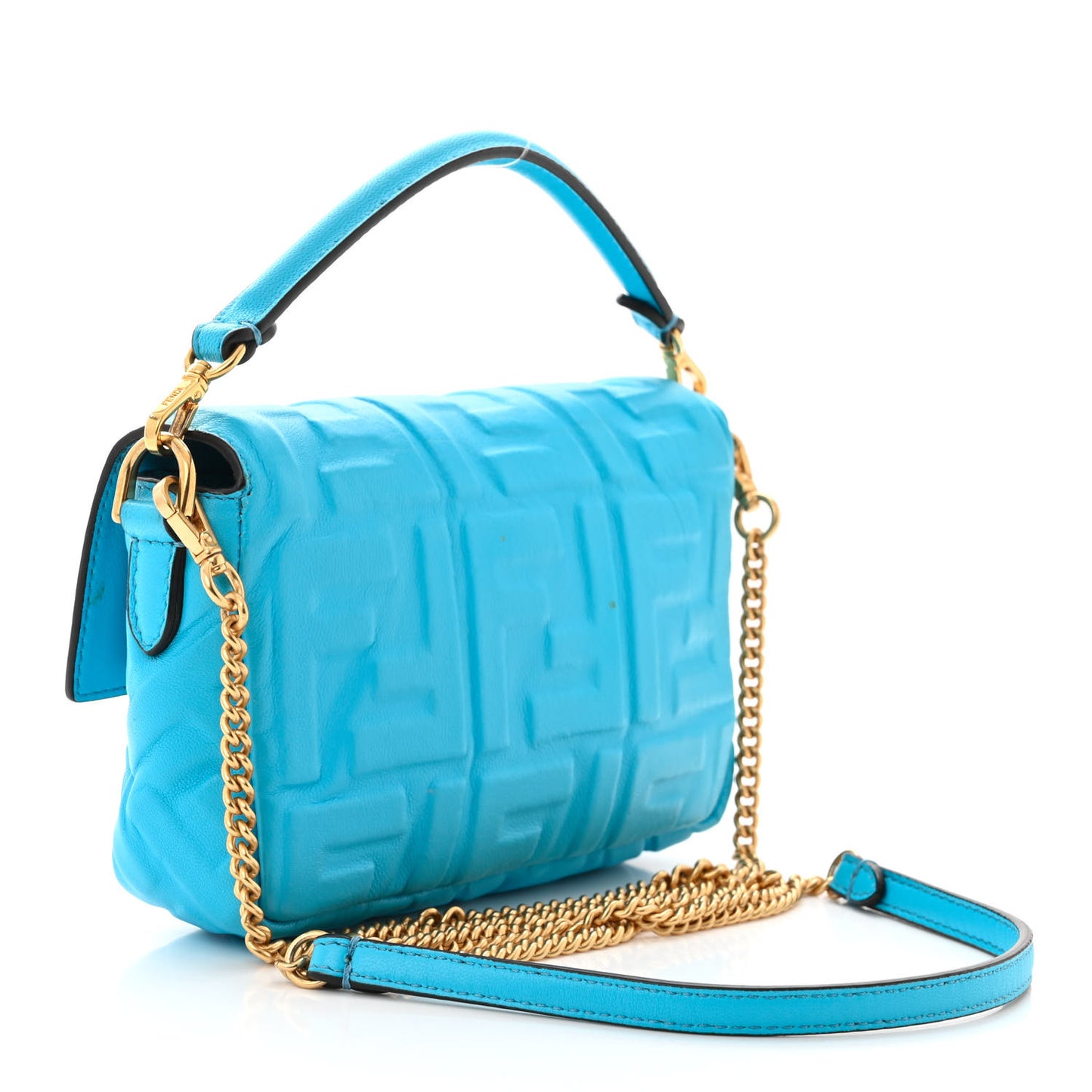 Nappa FF 1974 Embossed Mini Baguette Pool