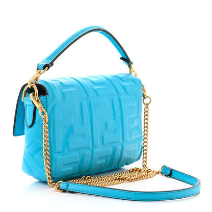 Fendi Nappa FF 1974 Embossed Mini Baguette Pool 3 of 11