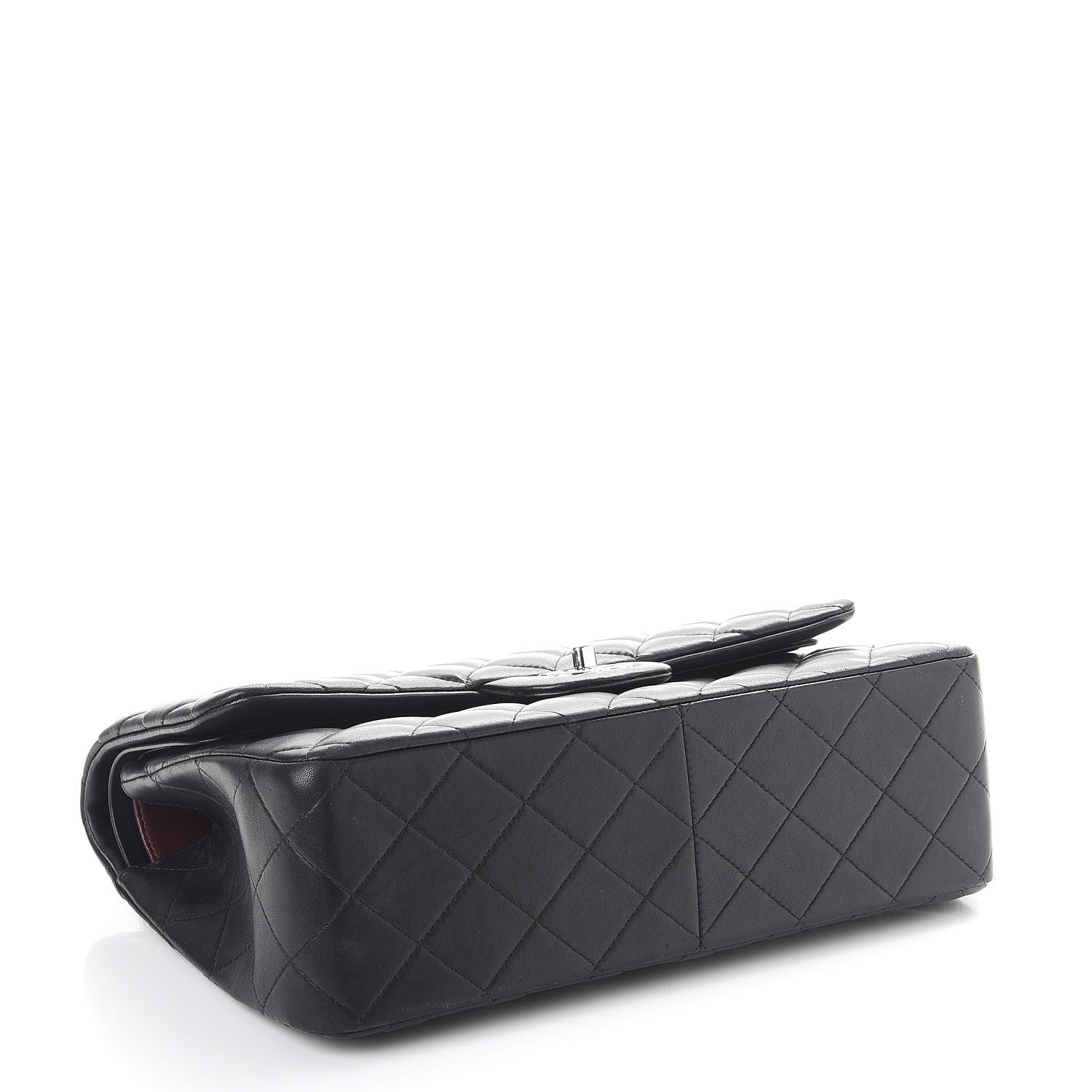 Chanel Lambskin Quilted Jumbo Double Flap Black 5 of 19