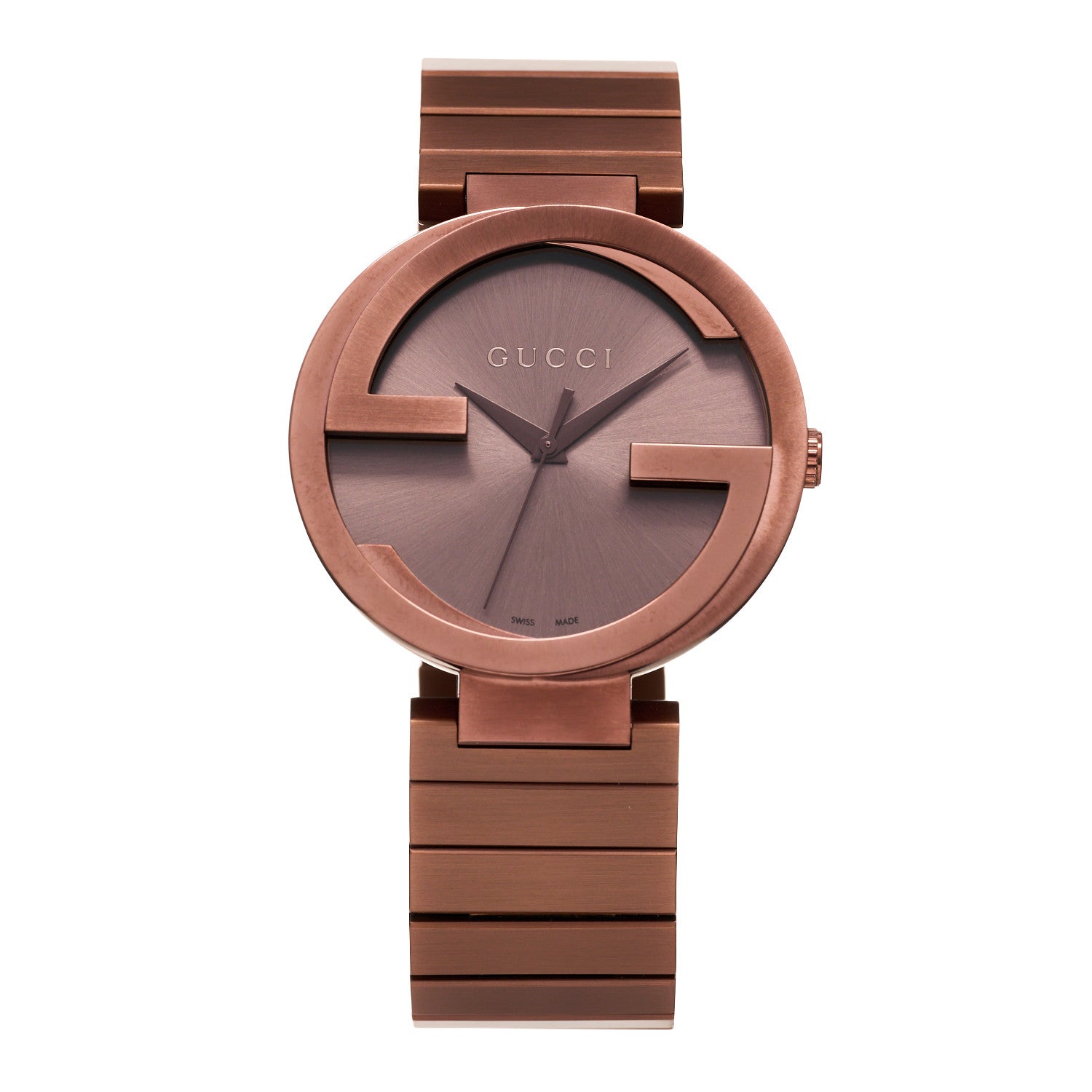 Gucci Stainless Steel 42mm Interlocking Quartz Watch Grey 1 of 4