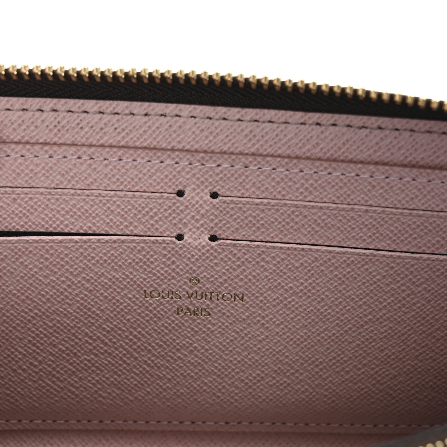 Monogram Clemence Wallet Rose Ballerine