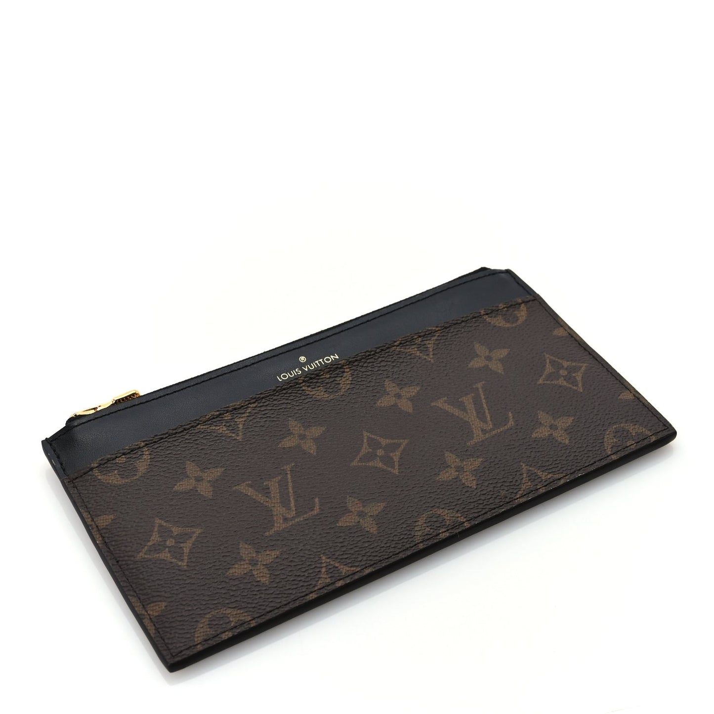 Monogram Slim Purse  Black
