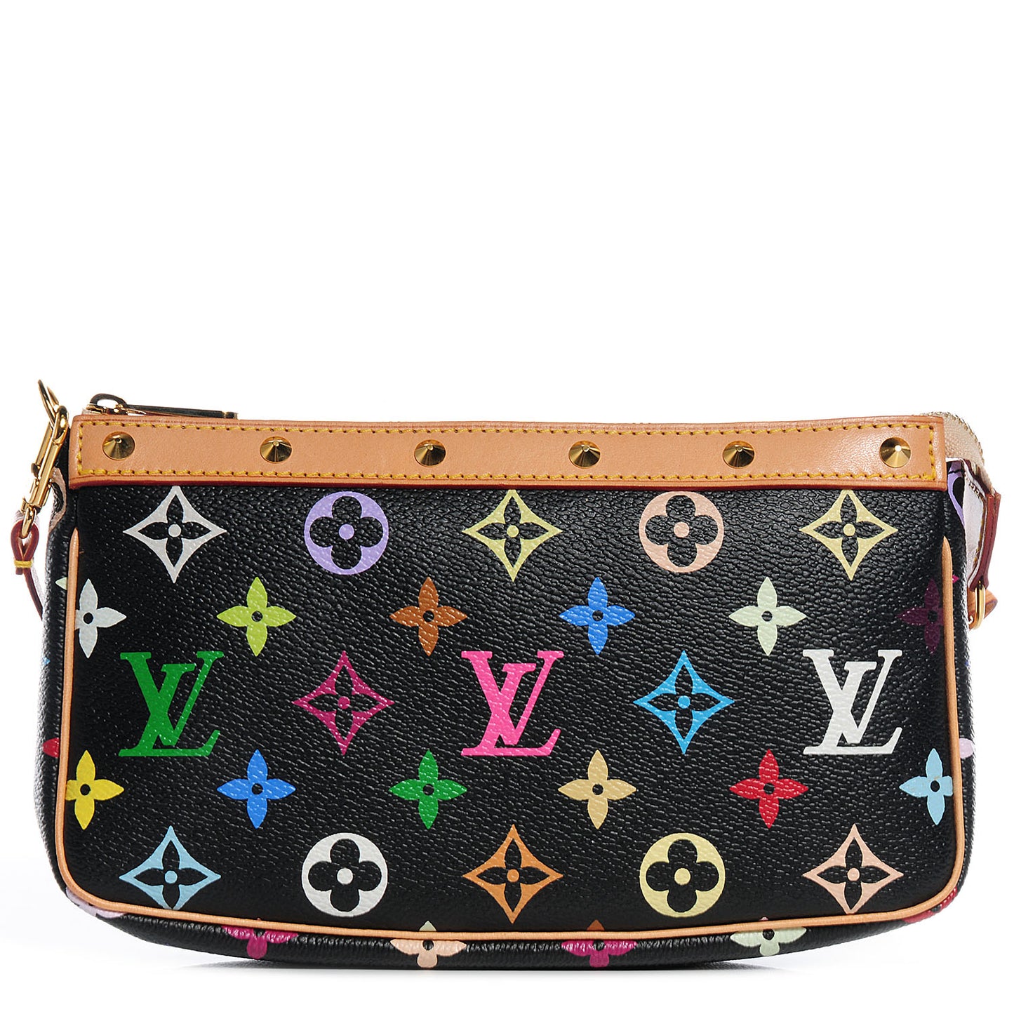 Monogram Multicolor Pochette Accessories Black