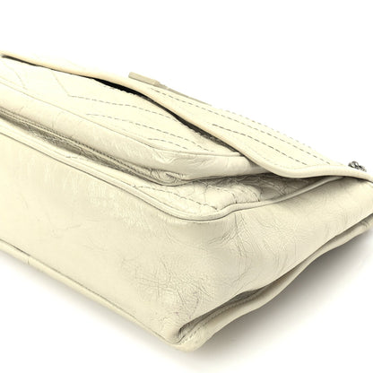 Saint Laurent Crinkled Calfskin Matelasse Monogram Medium Niki Chain Satchel Crema Soft 8 of 8