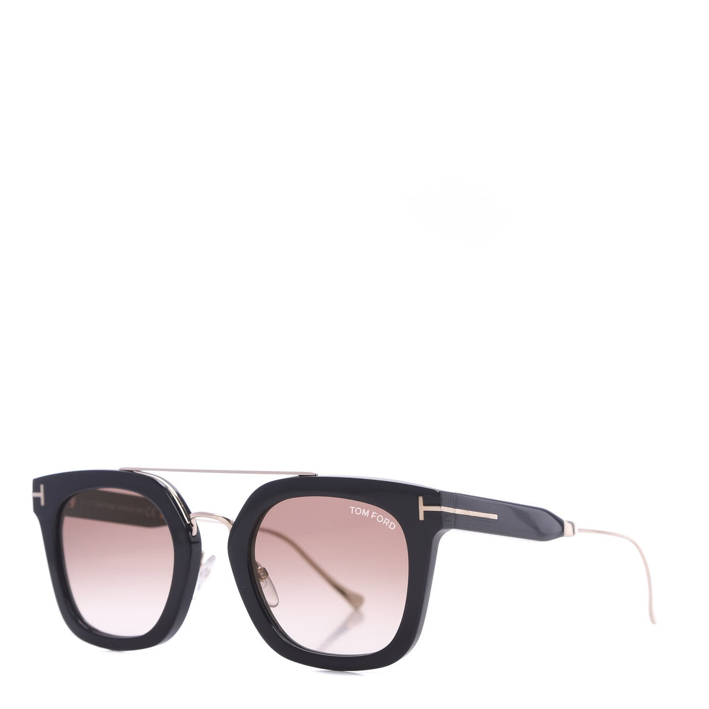 Alex Squared Sunglasses TF541 Shiny Black Gradient Brown