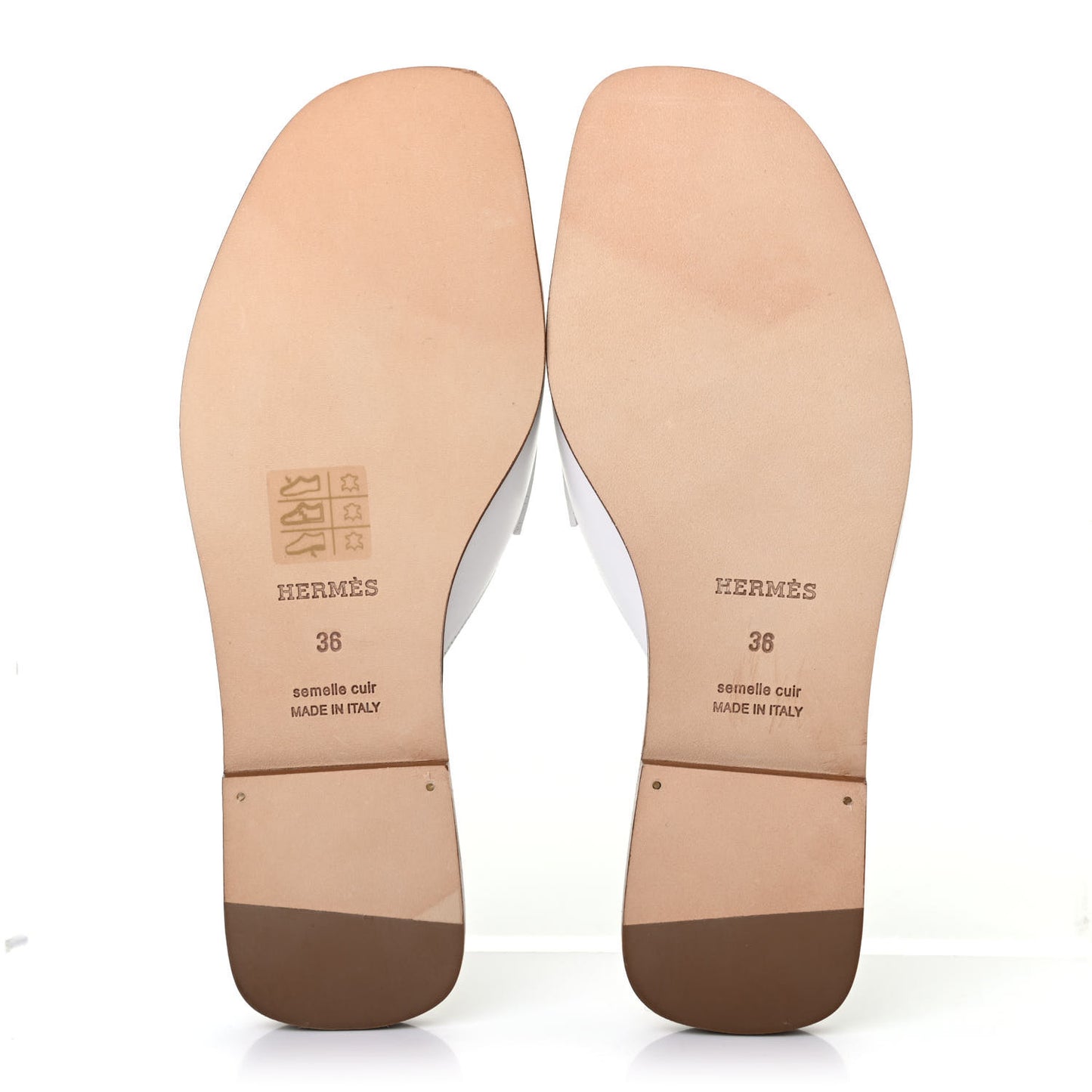 Calfskin Auteuil Sandals 36 White