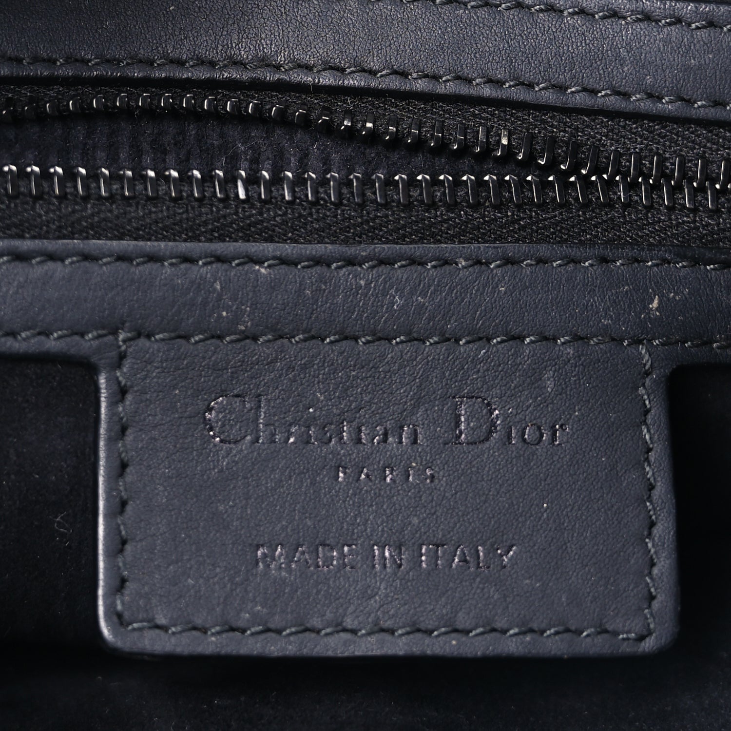 Christian Dior Ultra Matte Calfskin Saddle Bag With Strap  Black 4 of 8