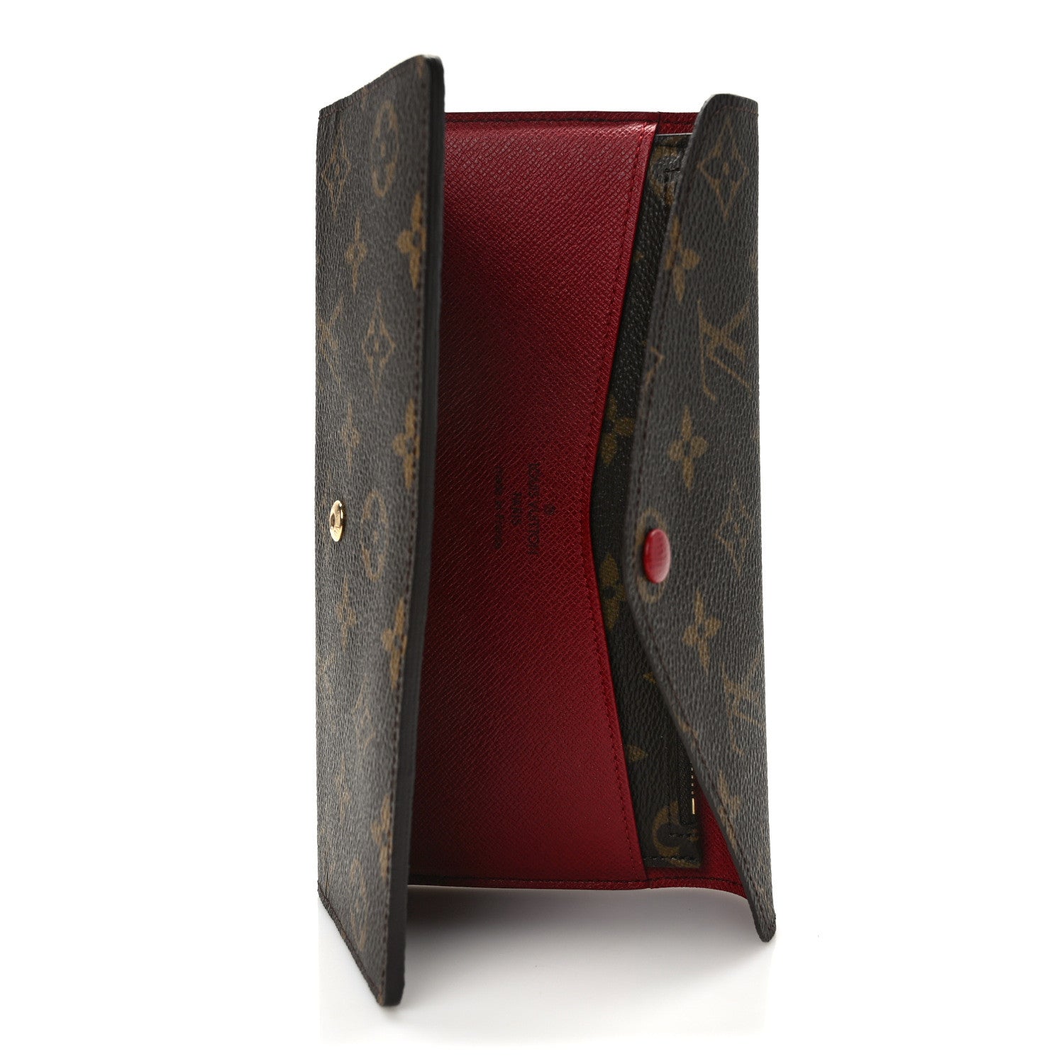 Louis Vuitton Monogram Josephine Wallet Red 5 of 9