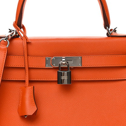 Hermes Evercolor Kelly Retourne 28 Orange 7 of 13