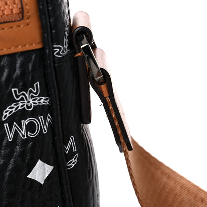 MCM Visetos Camera Crossbody Bag Black Cognac 17 of 17