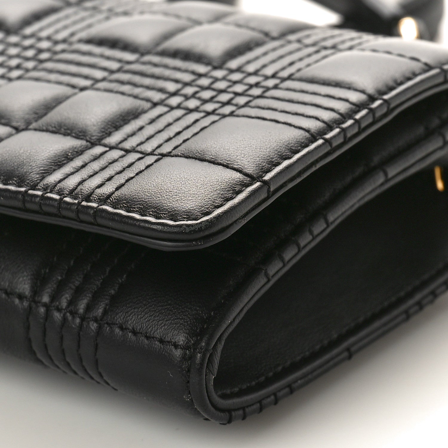 Burberry Lambskin Quilted Lola Chain Wallet Black 9 of 9