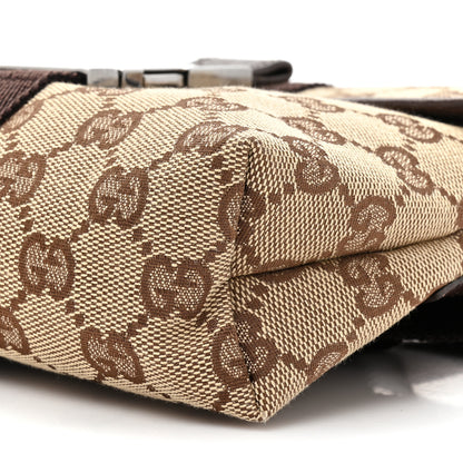 Gucci GG Monogram Buckle Belt Bag Dark Brown 8 of 10