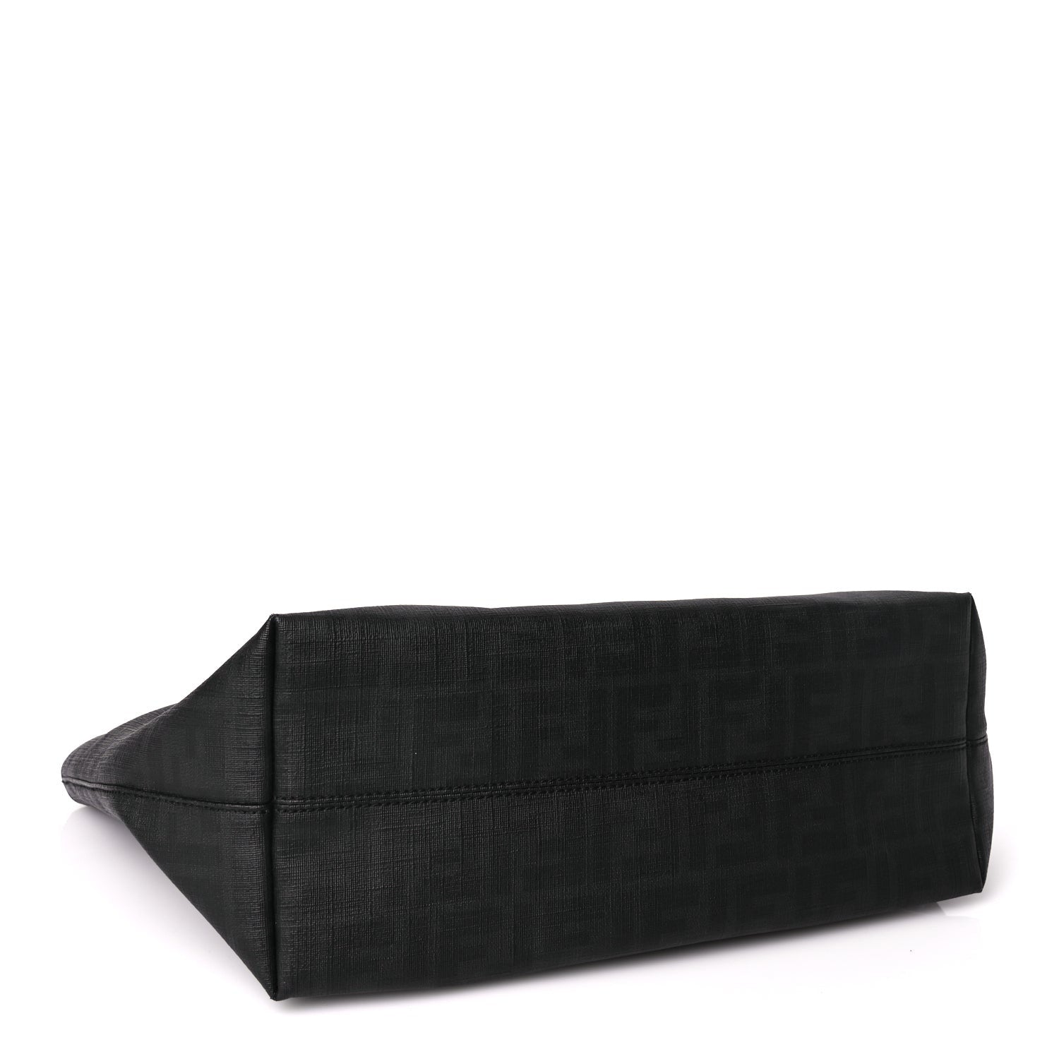 Fendi Zucca Spalmati Small Roll Tote Black 3 of 8