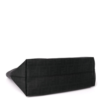 Fendi Zucca Spalmati Small Roll Tote Black 3 of 8