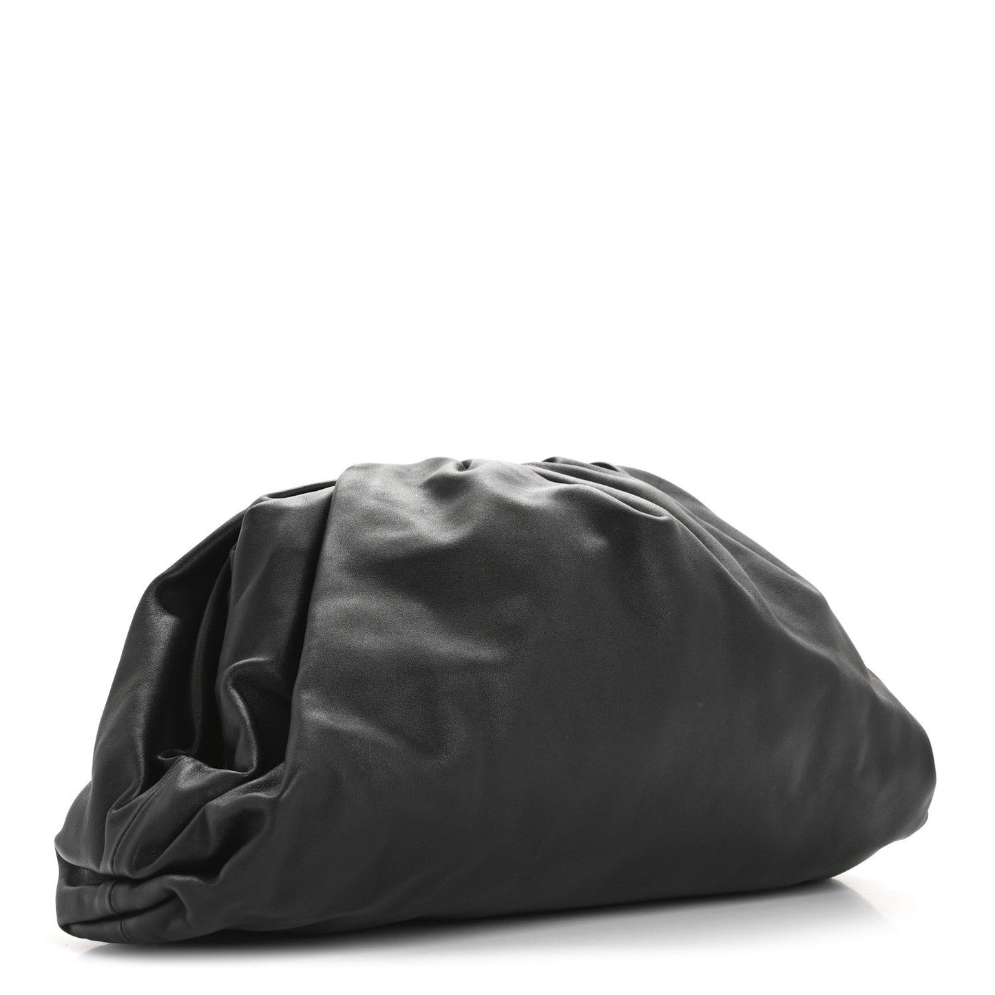 Smooth Butter Calf The Pouch Oversized Clutch Black