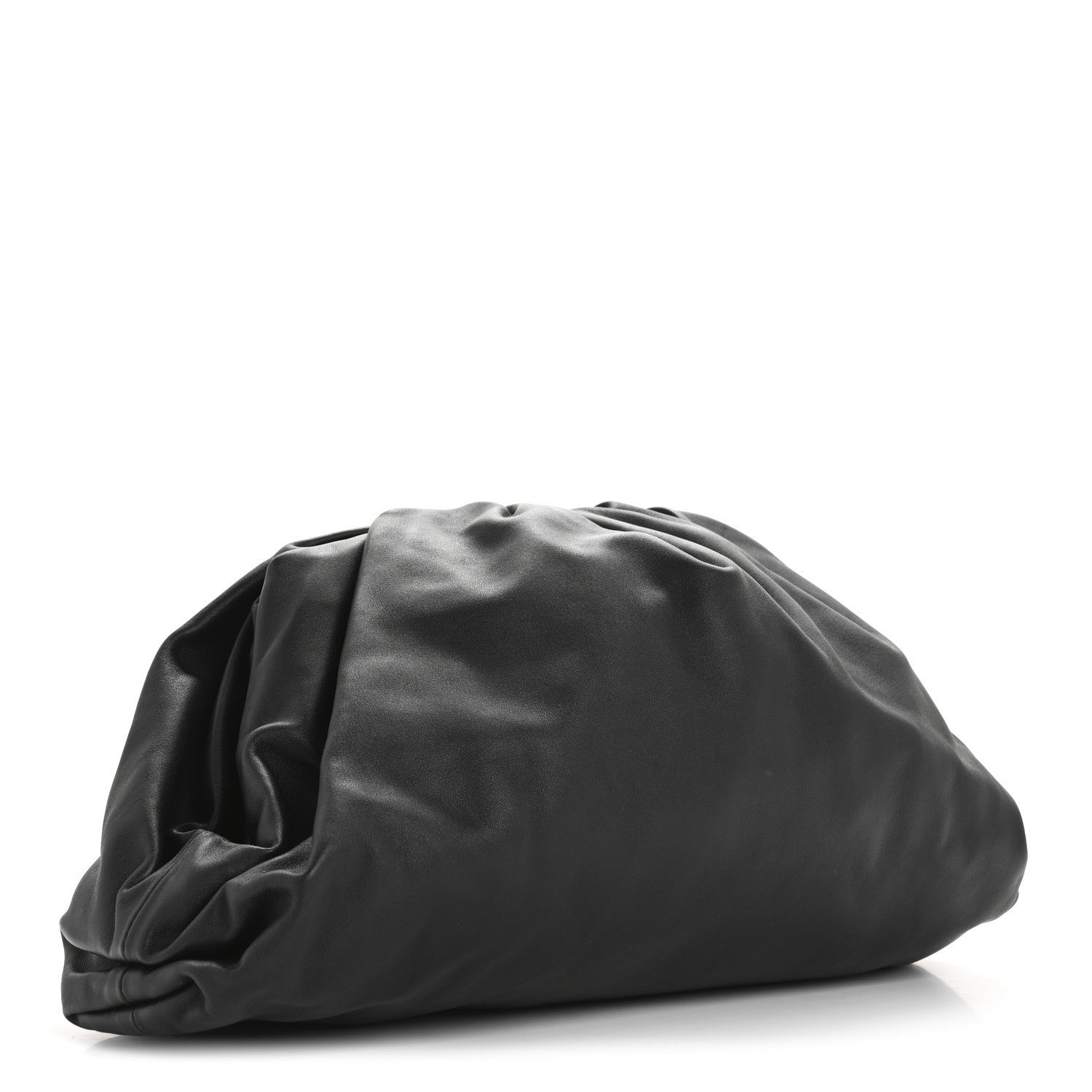 Bottega Veneta Smooth Butter Calf The Pouch Oversized Clutch Black 3 of 7
