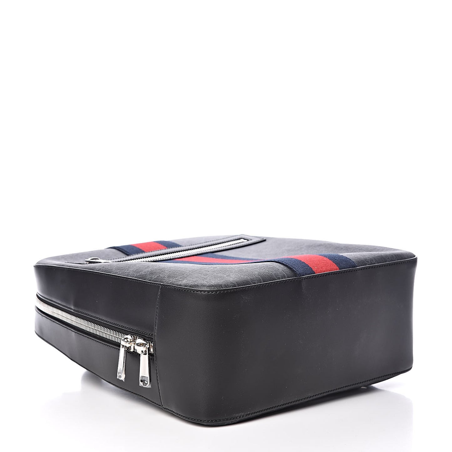 GG Supreme Monogram Web Tote Backpack Black Grey