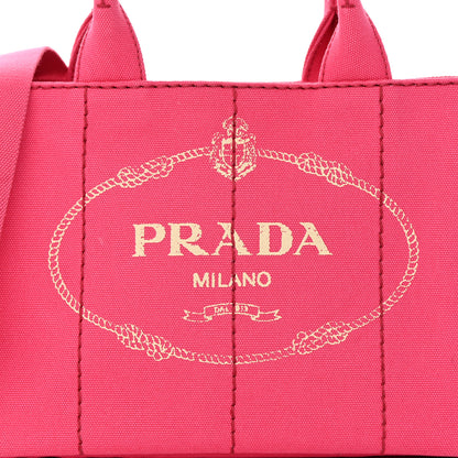 Prada Canapa Small Logo Tote Peonia 9 of 17