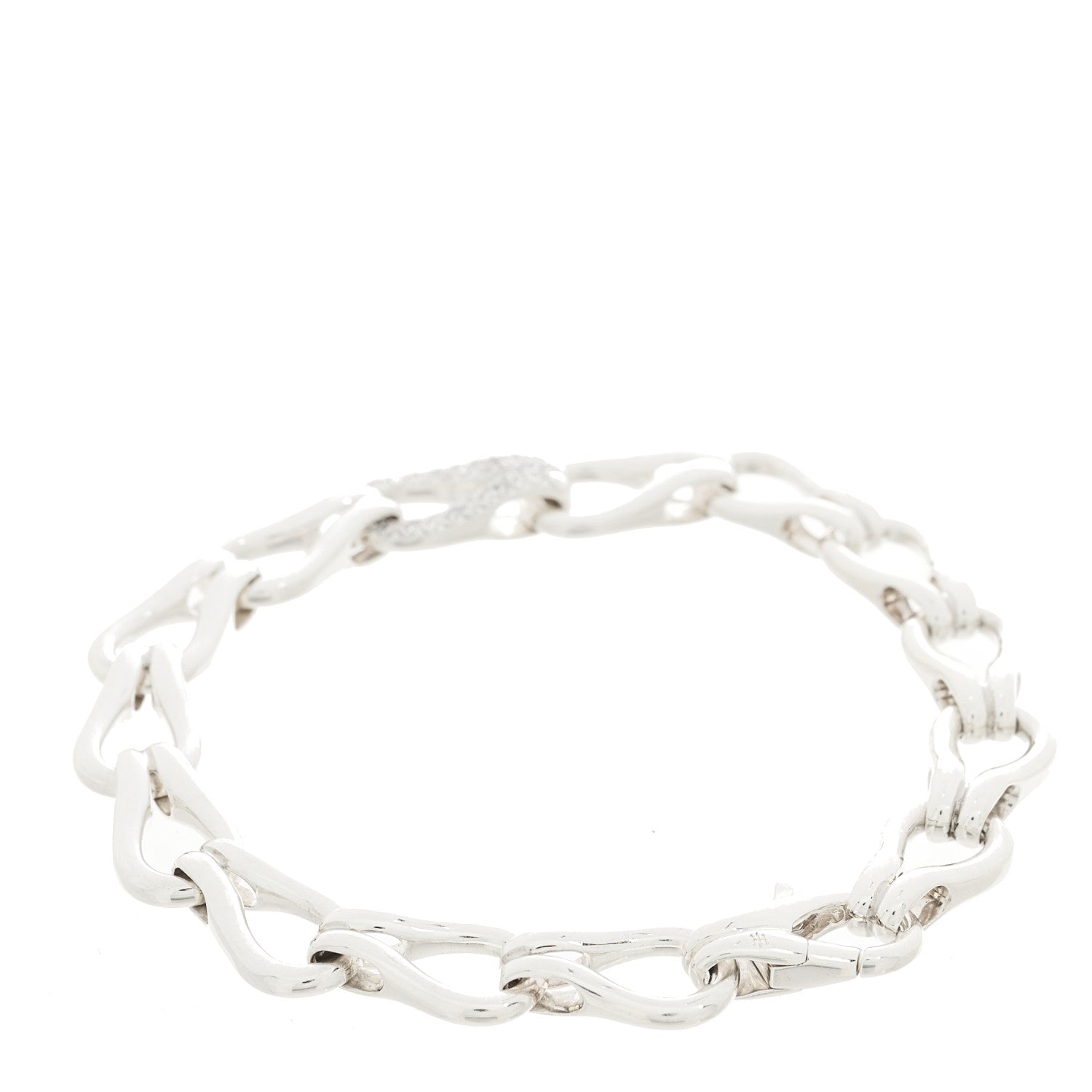 John Hardy Sterling Silver Diamond Surf Bracelet 2 of 3