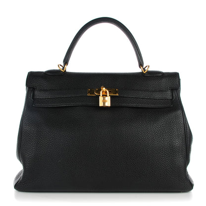 Hermes Togo Kelly Retourne 35 Black 1 of 23