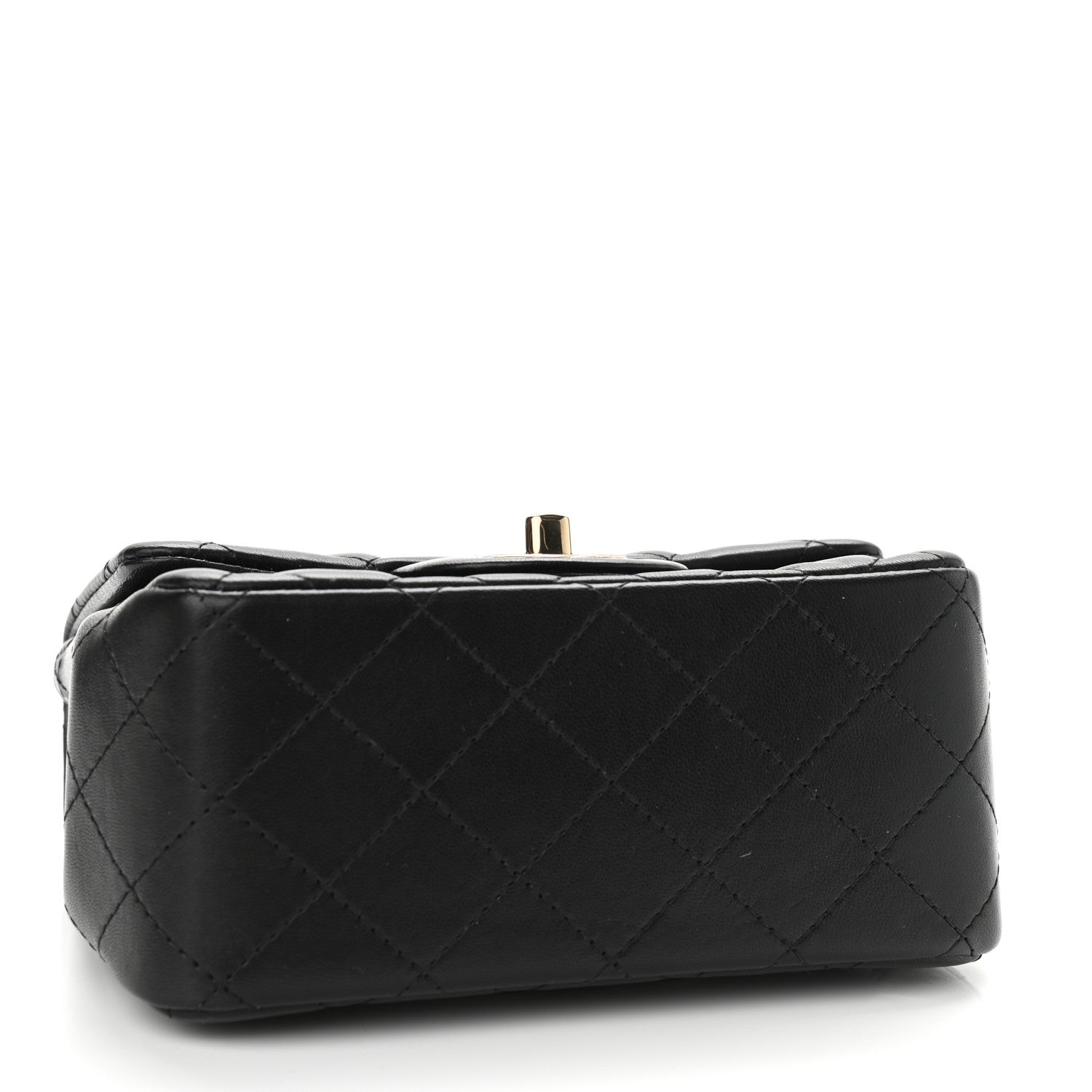 Chanel Lambskin Quilted Mini Square Flap Black 4 of 12
