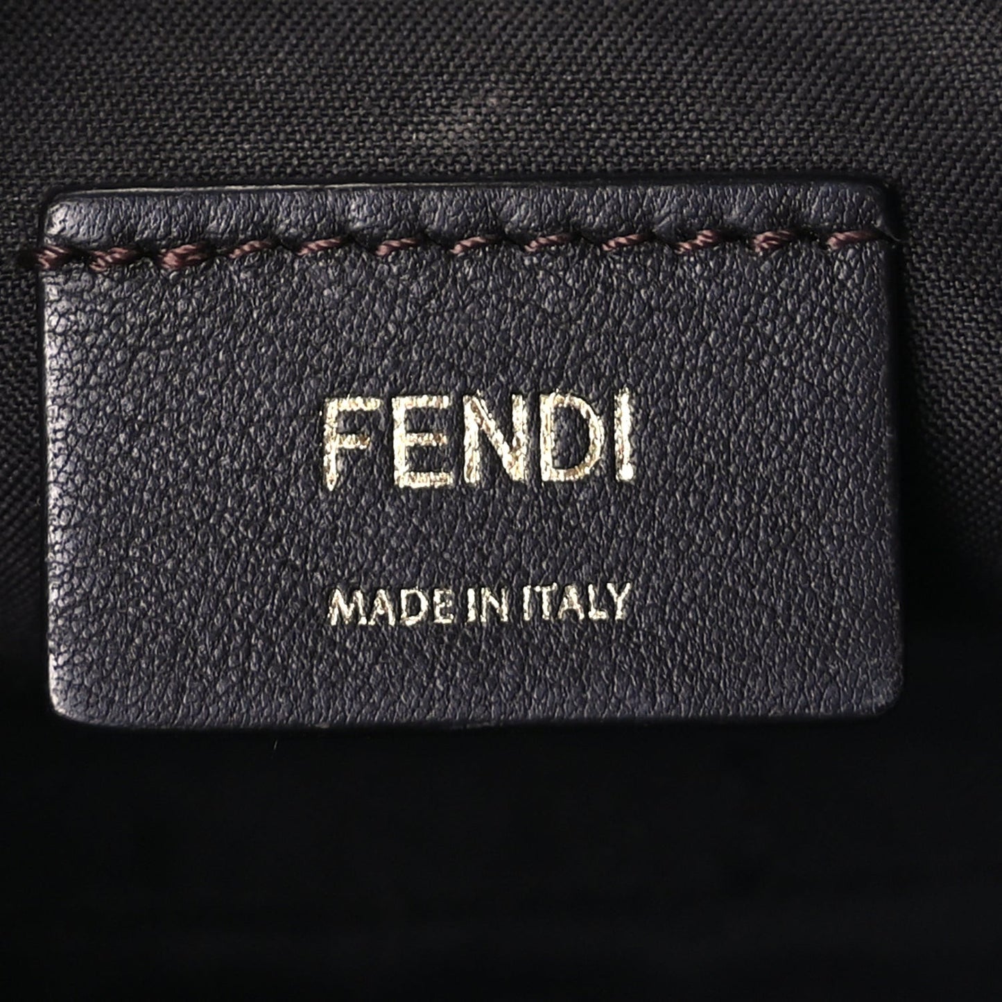 Glazed Fabric Vitello Century FF 1974 Stamp Patch Mini Camera Case Mogano Panna Black