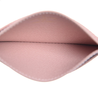 Louis Vuitton Damier Ebene Studded Card Holder Rose Ballerine 5 of 8
