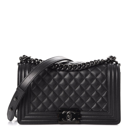 Chanel Caviar Quilted Medium Boy Flap So Black 1 of 8